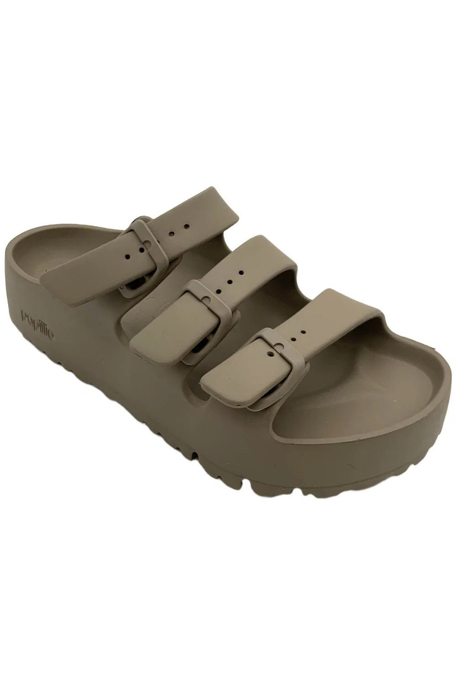 Birkenstock Women's Florida Flex EVA Sandal Gray Taupe - Narrow